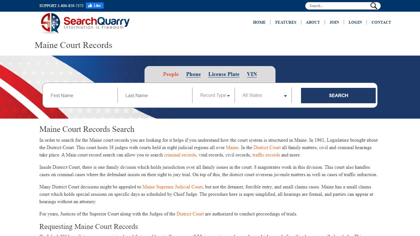 Free Maine Court Records | Enter a Name to View Maine Court Records Online